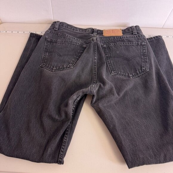 Vintage Levi’s 90s 501 Black Charcoal Denim Jeans 32/30 - Picture 15 of 15